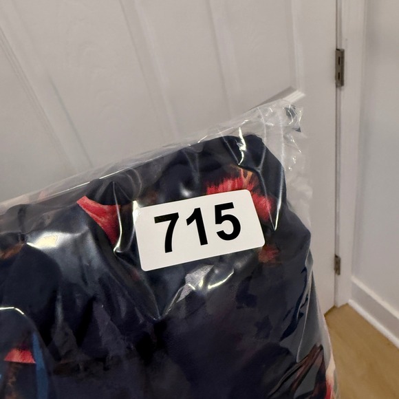 Torrid Navy Floral Print Long Sleeve‎ Tie Neck Midi Dress Plus Size 4X 26 Boho - Picture 9 of 12